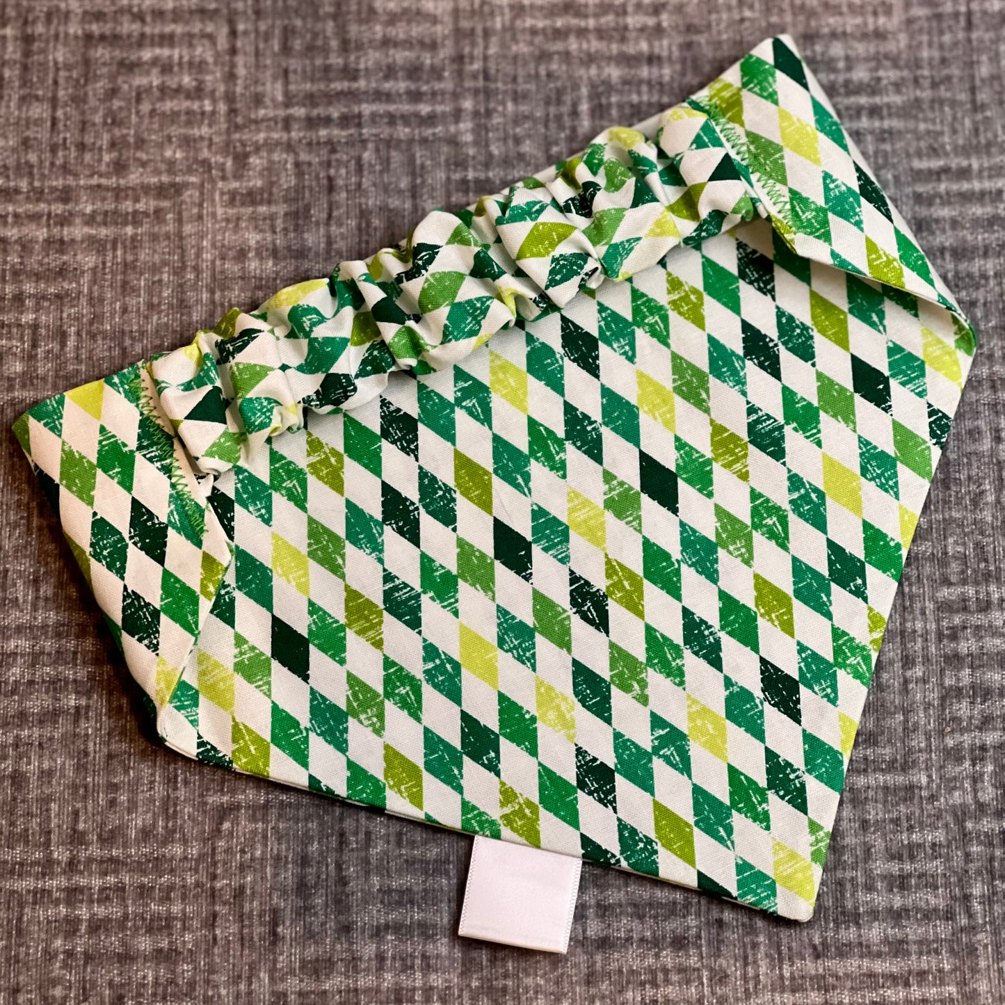 St. Patrick's Day Argyle Diamond Doggy Bandana