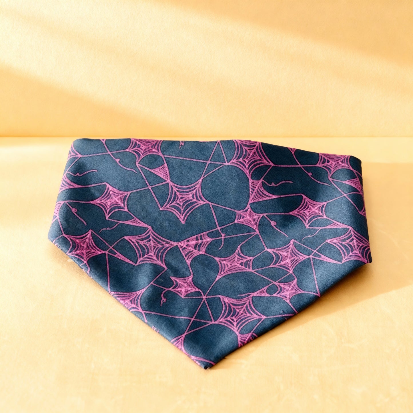 Purple Webbed Scrunchie Doggy Bandana