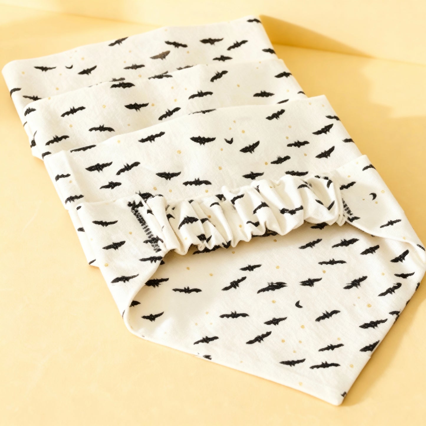 White Batty Scrunchie Doggy Bandana