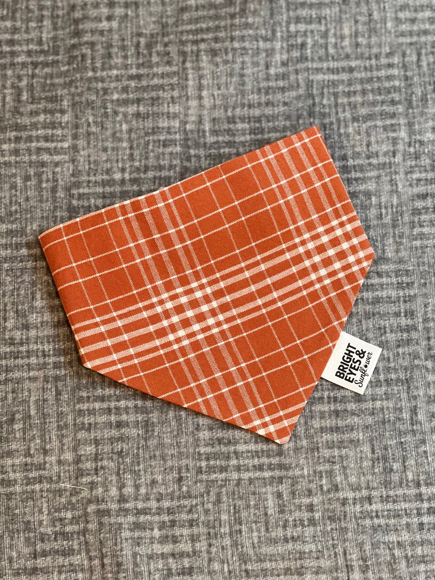Evergreen Tartan Plaid Scrunchie Doggy Bandana