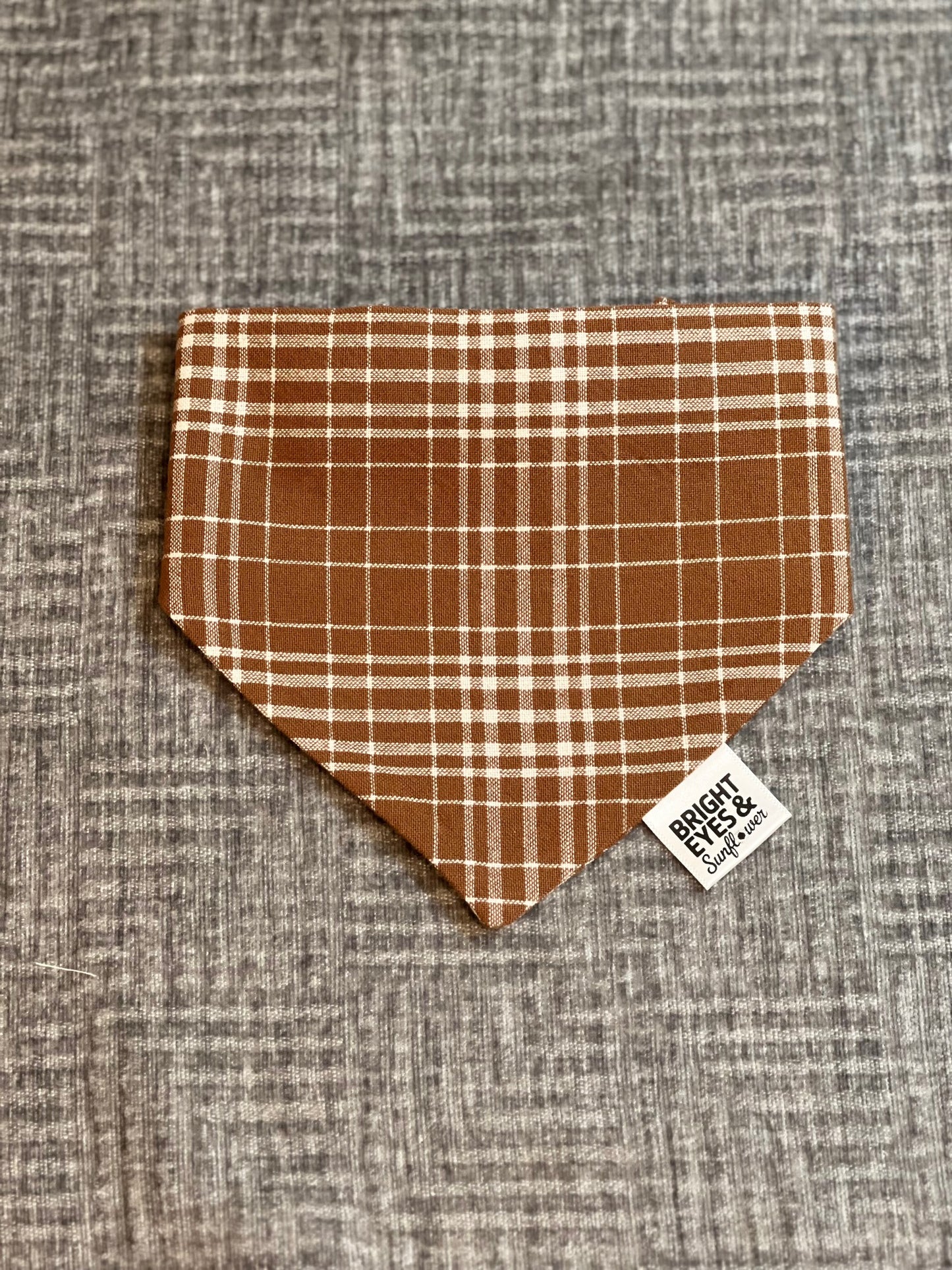 Evergreen Tartan Plaid Scrunchie Doggy Bandana