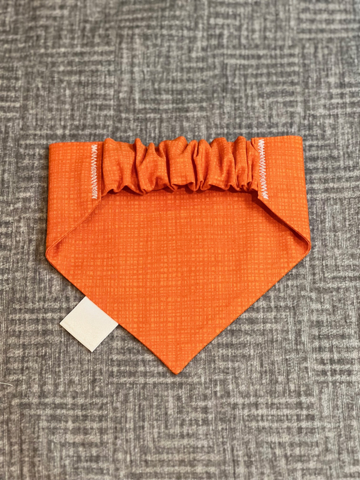 Sunset Amber Solid Scrunchie Doggy Bandana