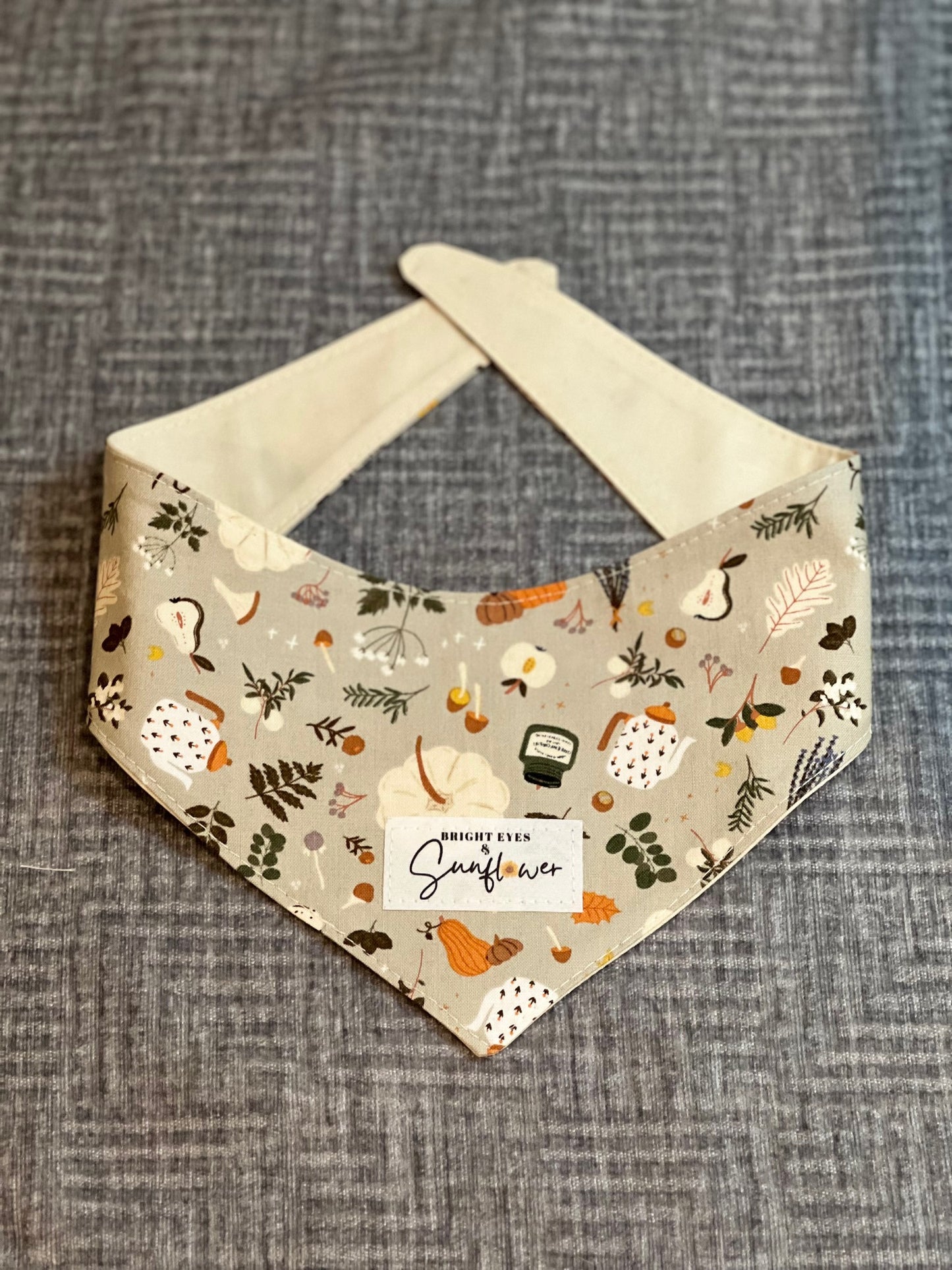 Pumpkin Patch Botanicals Tie Doggy Bandana