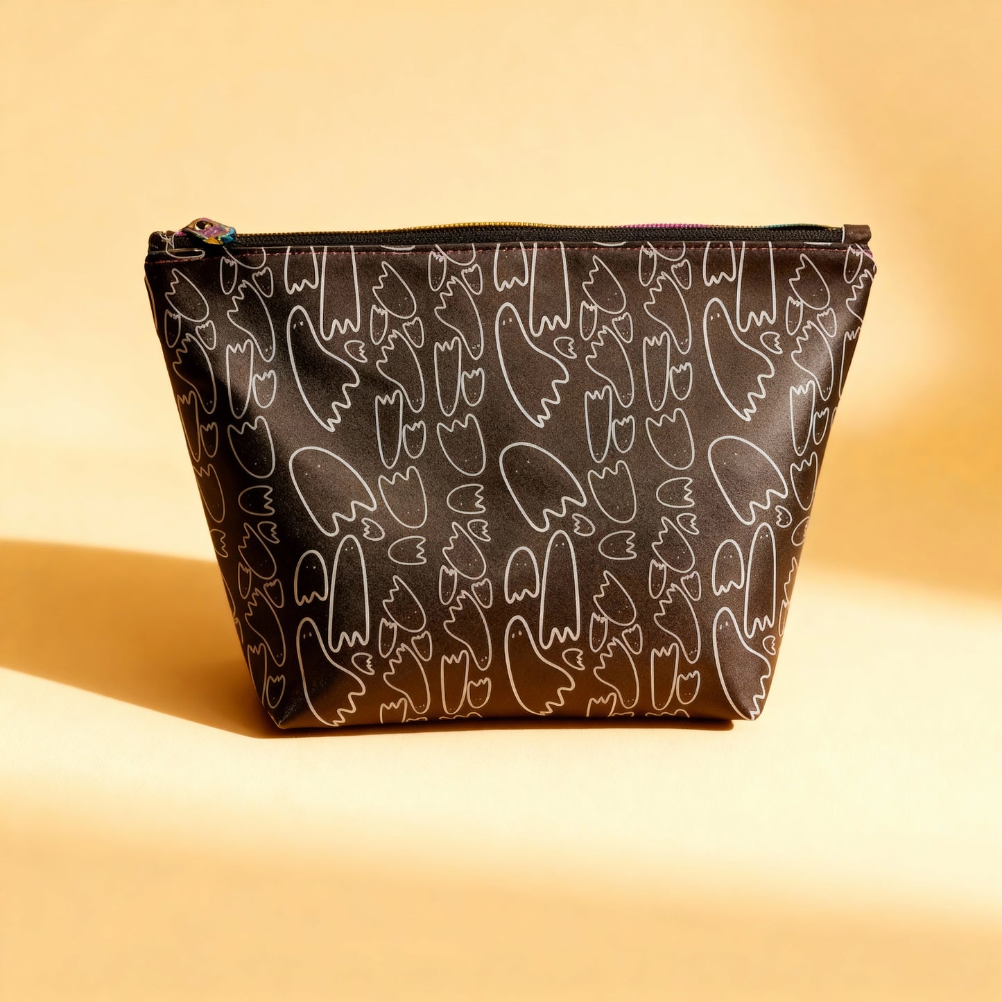 Faux Leather Zipper Pouches