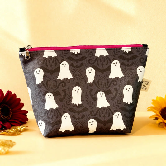 Faux Leather Zipper Pouches