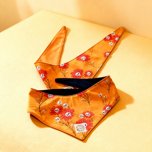 Death Garden (Flower) Tie Doggy Bandana